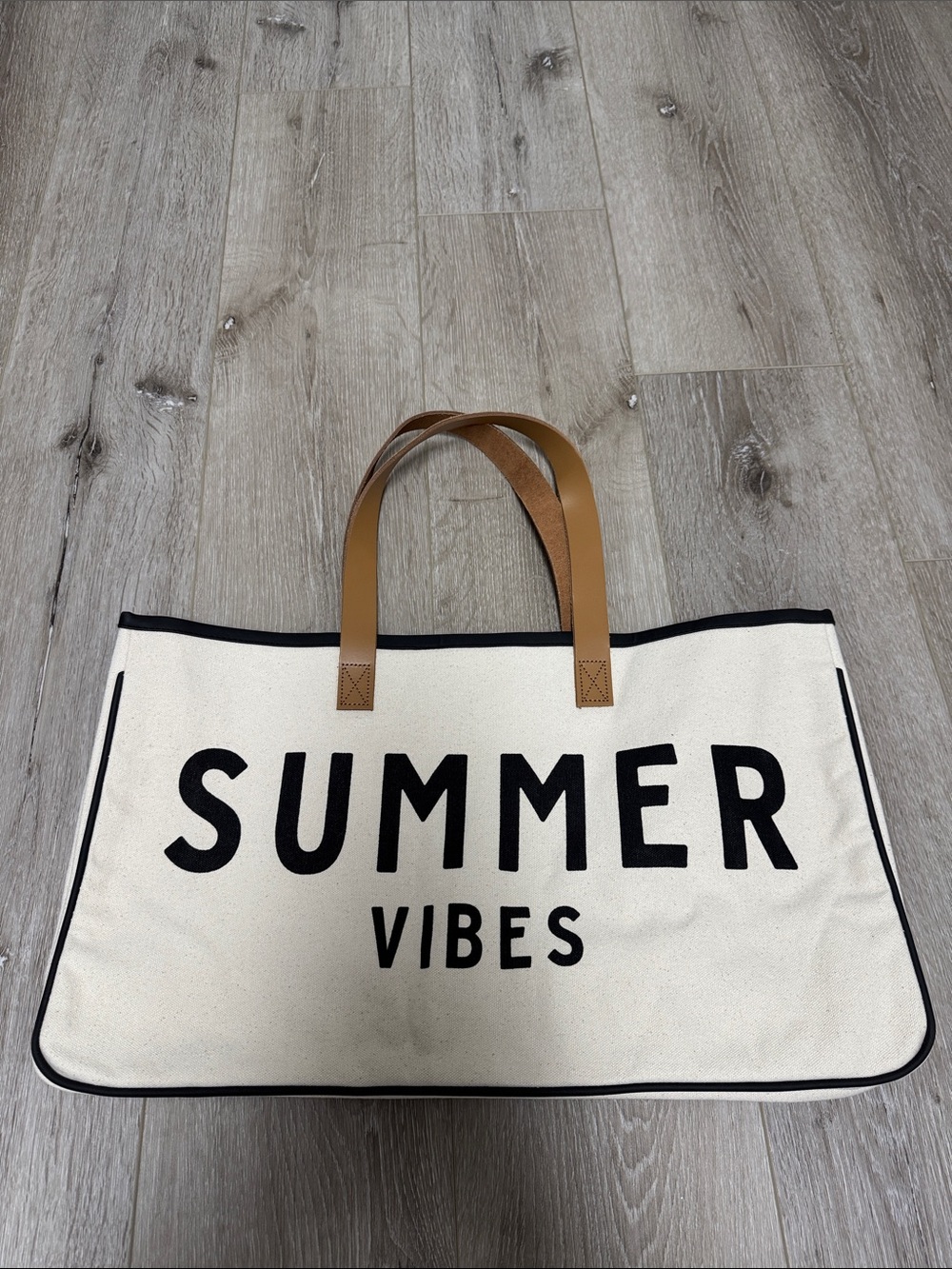 SUMMER VIBES Canvas Tote Bag